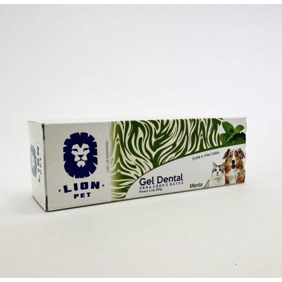 GEL DENTAL LION PET MENTA CX60G