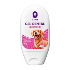 14738 - GEL DENTAL LION PET MORANGO 90G