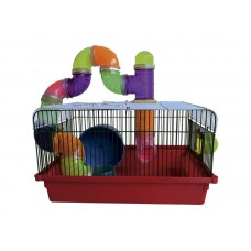 12304 - GAIOLA HAMSTER TUBO LUXO DESM.R.632 VERM