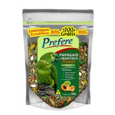 13341 - RACAO PAPAGAIO C/FRUTAS 900G PREFERE