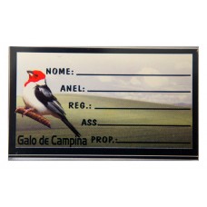 18309 - PLACA IDEN.P/PASS.GALO CAMPINA R.527G