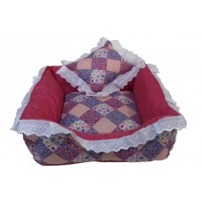 13522 - CAMA QUADRADA C/BABADO GG 95X95X30CM