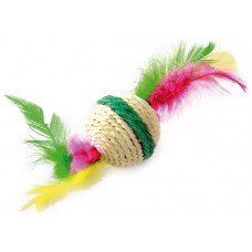 14704 - BRINQ.GATO BOLA C/PENA SISAL R.BG-30