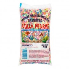 16037 - PEDRA QUARTZO MISTO FLOUR 1KG