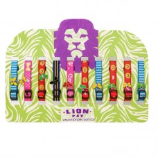 15611 - COL.ELAST.C/PING.BORBOL.C/10U LION PET