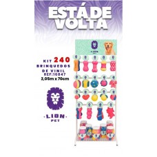16847 - KIT DISP.EXPO BRINQ.VINIL 240 ITENS LION