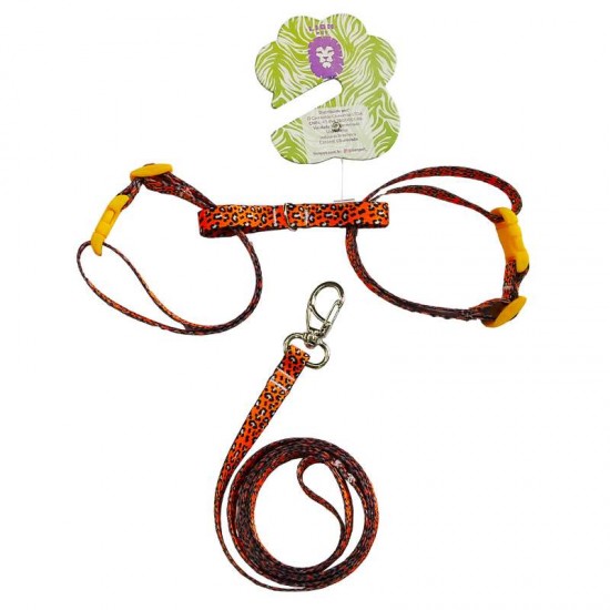 CONJ.GUIA E PEIT GATO SEDA LION PET