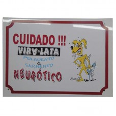 50254 - PLACA ADV. 35X25 VIRA LATA SARNENTO