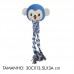 BRINQ.PELUCIA MACACO AZUL COM CORDA