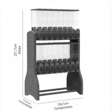 17506 - MOVEL DISPENSER PRO 16X25L PRETO DISPLAY