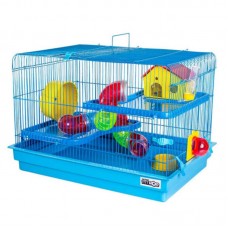 17659 - GAIOLA BIG SPACE JEL PLAST AZUL