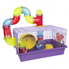 17673 - GAIOLA HAMSTER TUBO LUXO DESM.R632 LILAS