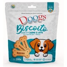 51568 - BISCOITO CARNE E LEITE P/CAES 200G