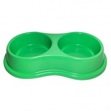 18430 - COMEDOURO DUPLO PEQ.VERDE 270ML