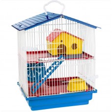 52189 - GAIOLA HAMSTER 2AN TETO PLAST AZUL R.635