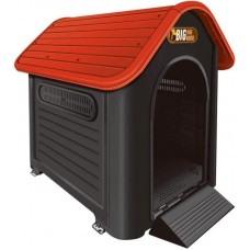 19707 - CASA BIG DOG HOME N.9 BLACK/VERMELHO